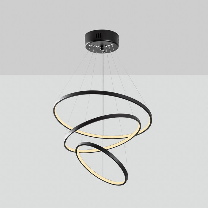 Opviq Lámpara de araña Simit - 13697 en Negro Opviq Lámpara de araña Simit - 13697 en Negro
